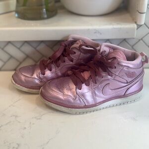 Toddler 12c Jordan Mids Purple Metalic Nike Girls